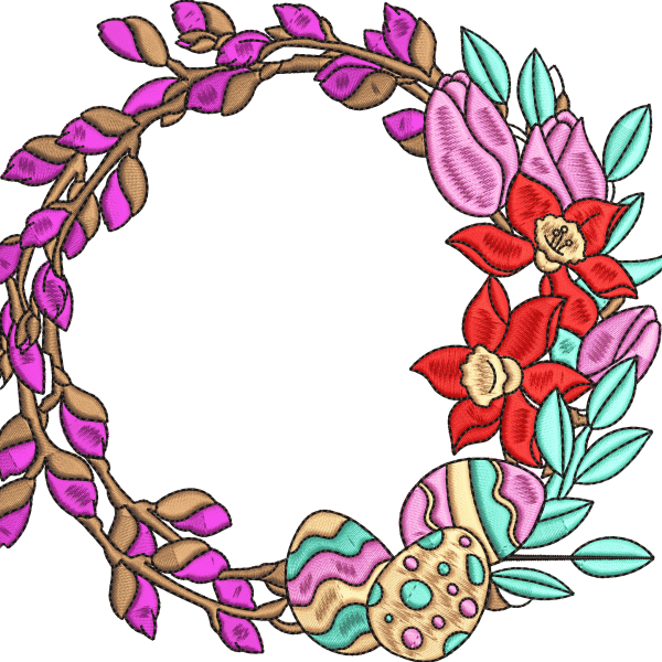 Wreath 182f with egg
